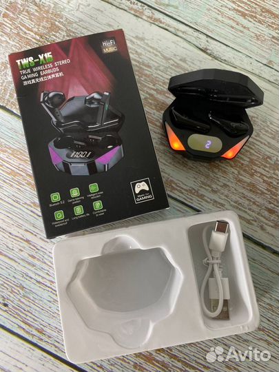 Наушники беспроводные игровые с микрофоном новые