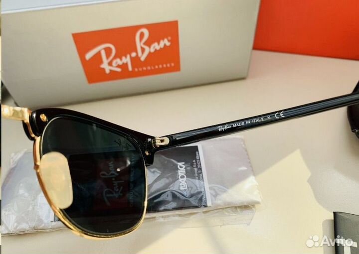 Очки ray ban clubmaster стеклянные