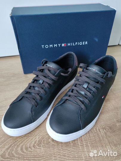 Кожаные кеды Tommy Hilfiger, р-р 41(US9), оригинал