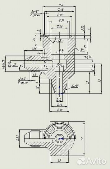 SolidWorks моделирование и Компас чертежи