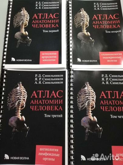Атлас Анатомии Человека Синельников, 4 тома