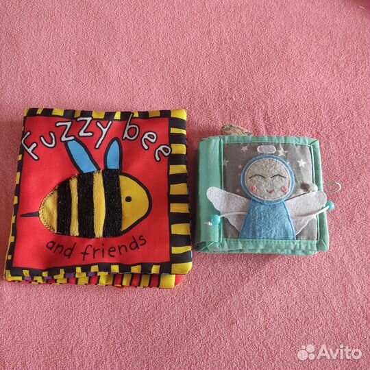 Развивающая тактильная книжка 0+ цена за обе