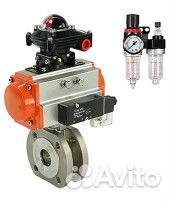 Кран шаровой DN.ru кшмфп.316.200 Ду20 Ру16 межфланцевый, полнопроходной, нерж.сталь SS316, уплотнени