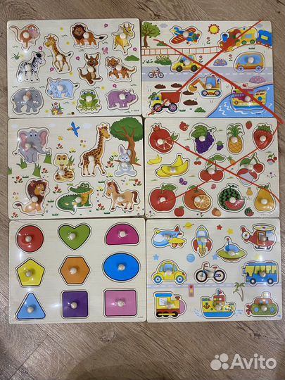 Развивающие игрушки - пазлы (новые)