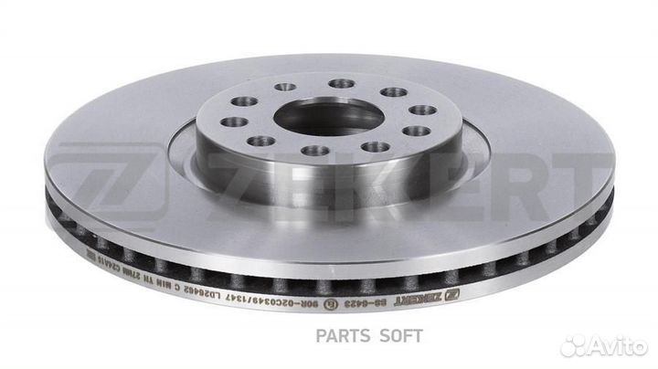 Диск торм. перед. VW Teramont 17- zekkert BS6423