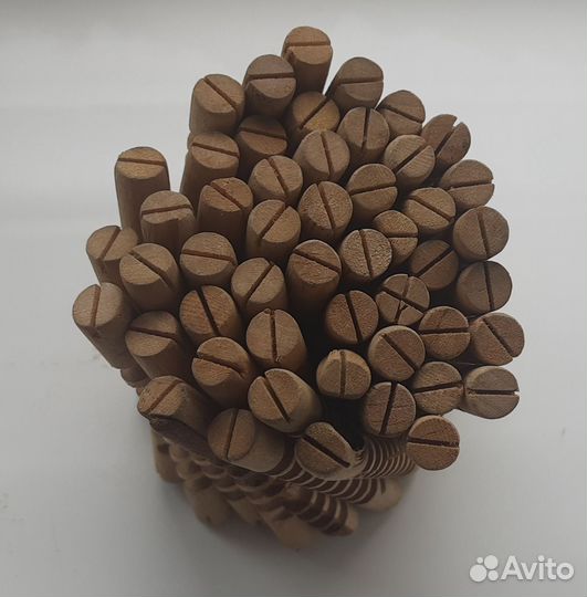 Бигуди спираль деревянные