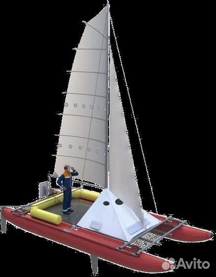 Парусный надувной катамаран сибкат-21