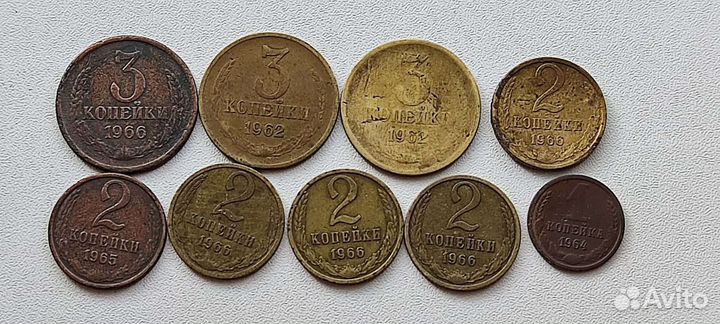 Нечастые 1/2,1,2,5,15коп.Ранних Советов