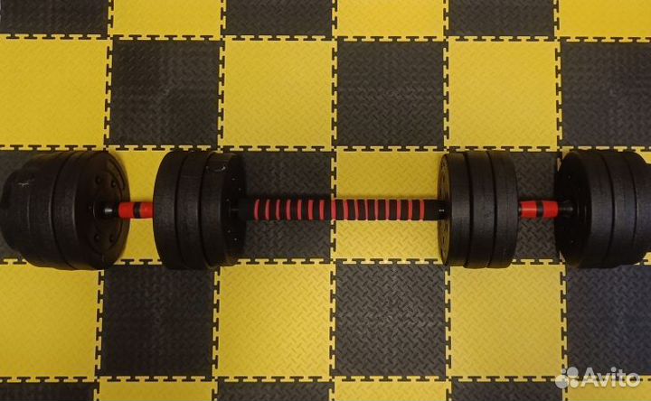 Гантели 2 по 20 кг. + Мини штанга. Новые