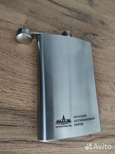 Фляжка сувенирная из нерж. стали с логотипом