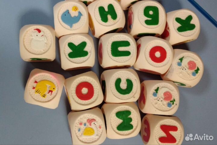 Кубики резиновые