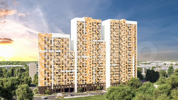 1-к. квартира, 47,6 м², 21/25 эт.
