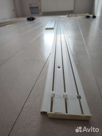 Карнизы для штор потолочный трёхрядный