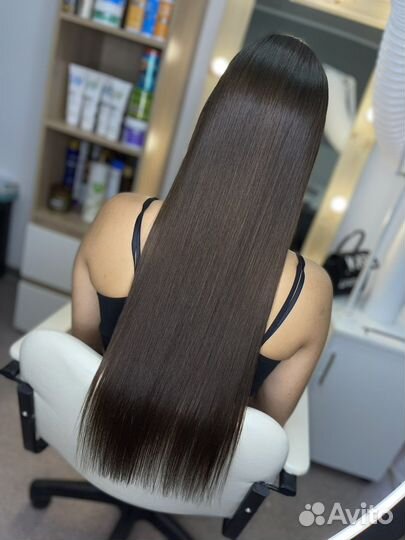 Кератиновое выпрямление волос работаю в студии