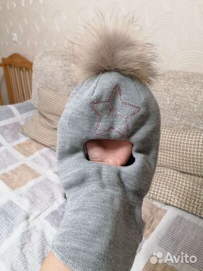 Шапка шлем зима 54