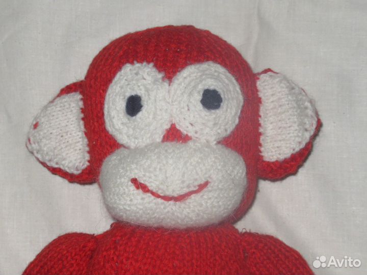 Вязанная игрушка Обезьянка. Ручная работа