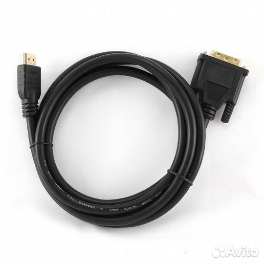 Кабель hdmi to DVI-D, 1.8m, single link