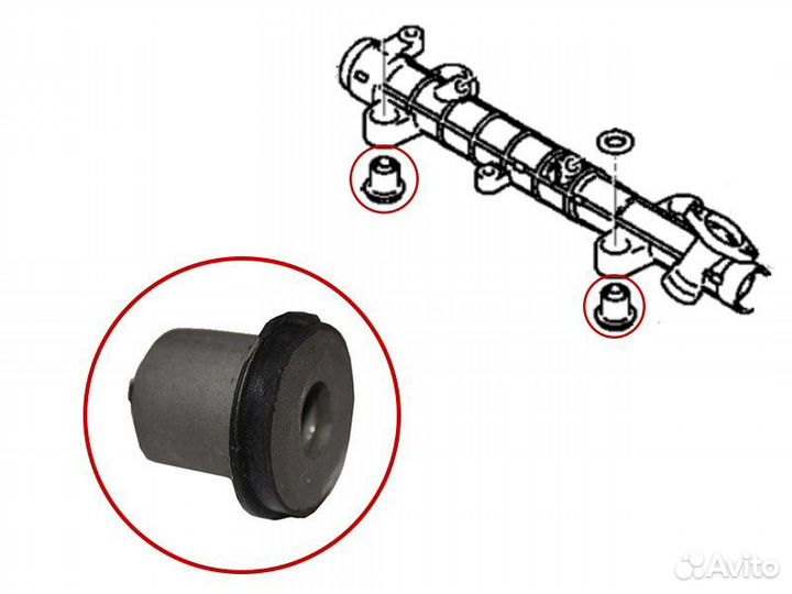 Сайлентблок рулевой рейки mitsubishi eclipse 06-11, galant 06-12