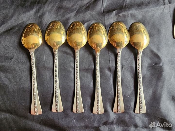 Ложечки чайные/кофейные серебро