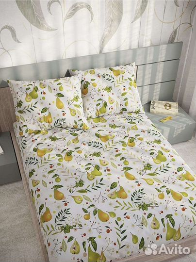 Постельное белье новое 1,5 спальное, евро