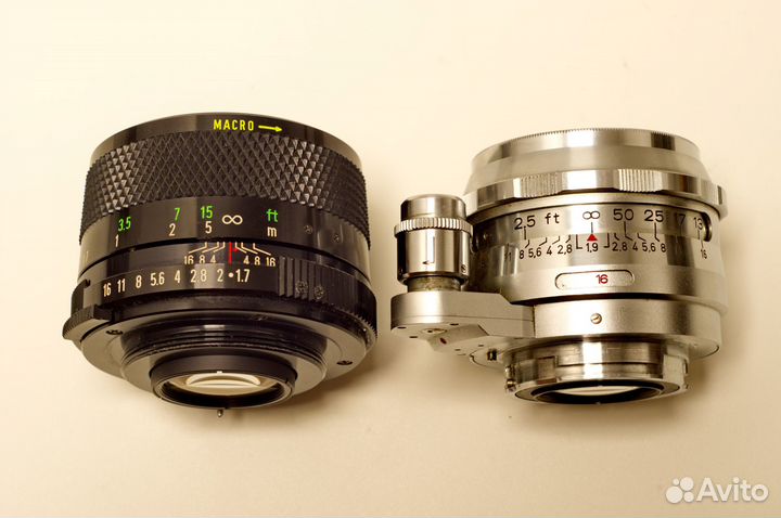 Объективы Xenon 1.9/50mm и Alpa 1.7/50mm