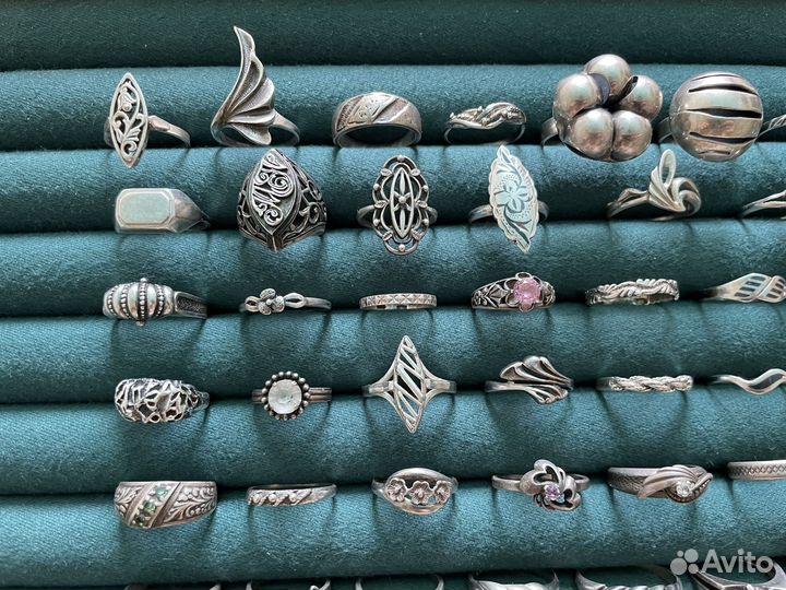 Винтажные серебряные кольца СССР