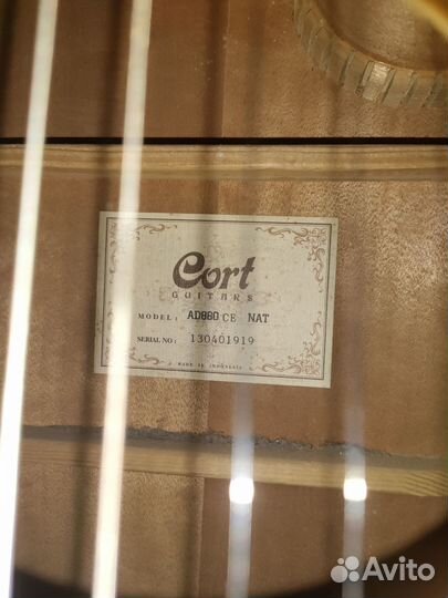 Электро-акустическая гитара Cort AD880 CE NAT