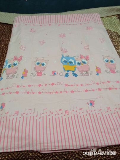 Комплект белья и бортики в детскую кроватку