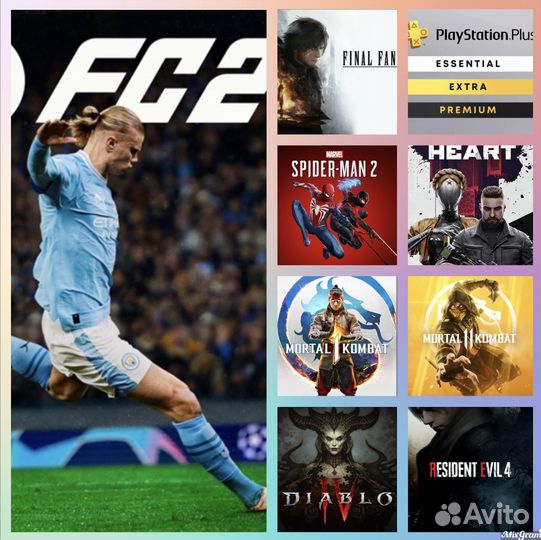 PS store игры и подписки PS4/PS372