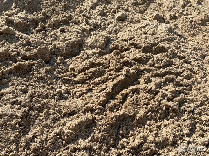 Песок речной навалом и в мешках