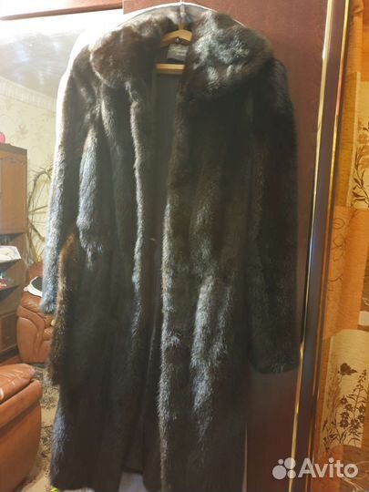 Шуба норковая с капюшоном 44 46