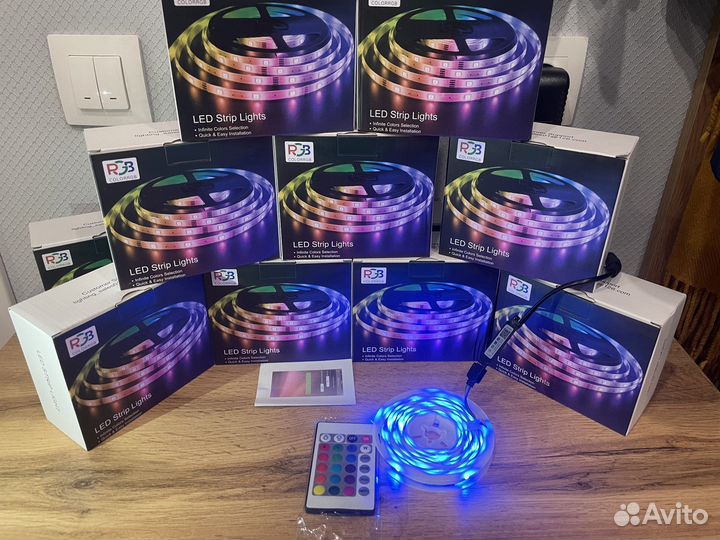 Лента светодиодная 5050 Bluetooth и пульт
