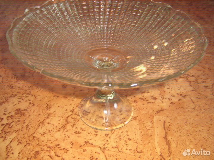 Ваза на ножке СССР винтаж люкс клеймо