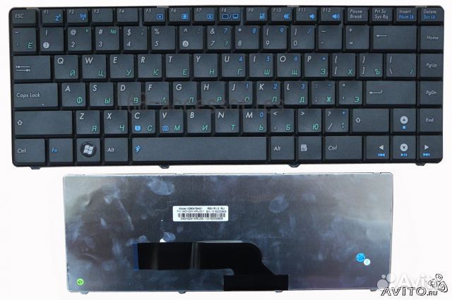 Клавиатура для Asus K40 F82 X8 черная RU