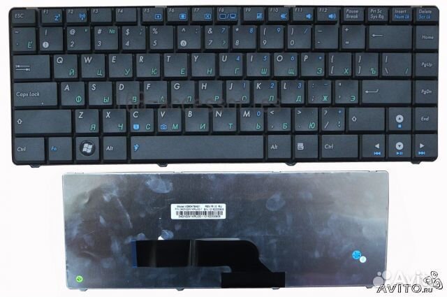 Клавиатура для Asus K40 F82 X8 черная RU