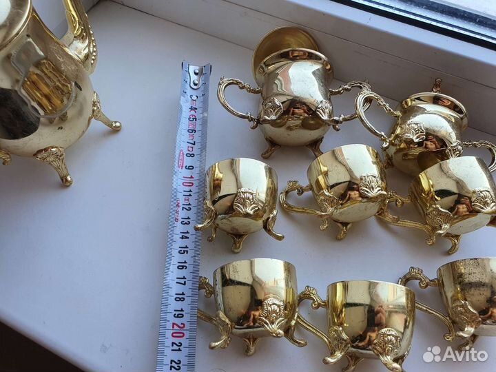 Латунный чайный комплект