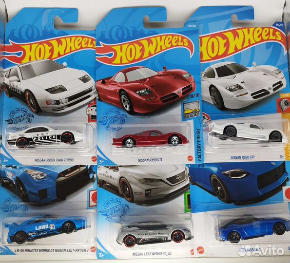 Hot Wheels Сет Nissan - 6 авто
