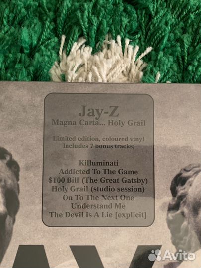 Jay-Z Magna Carta Holy Grail vinyl lp