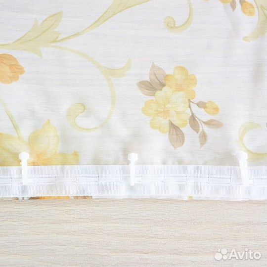 Комплект штор для кухни Иллюзия 300х150 см, золото