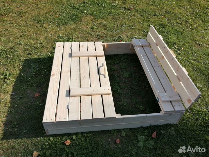 Песочница деревянная 1,2х1,2 метра