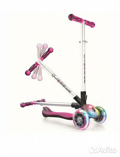 Новый самокат Globber Elite flash lights