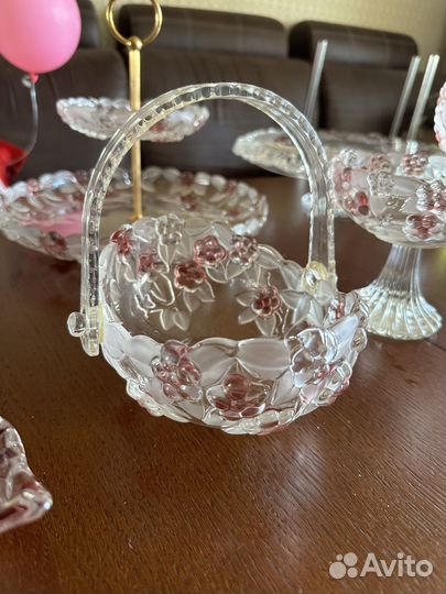 Walther glas Германия с цветами посуда