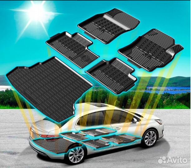 Гранта 2011- Коврик в багажник