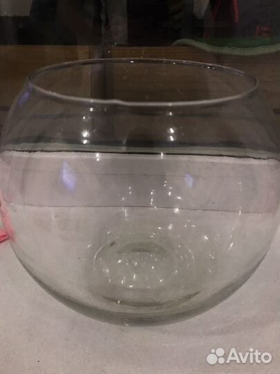 Аквариум для рыбок круглый