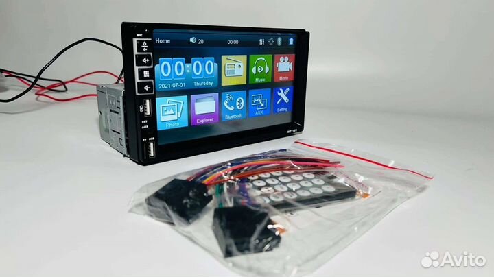 Магнитола сенсорная 1 din 7 дюймов