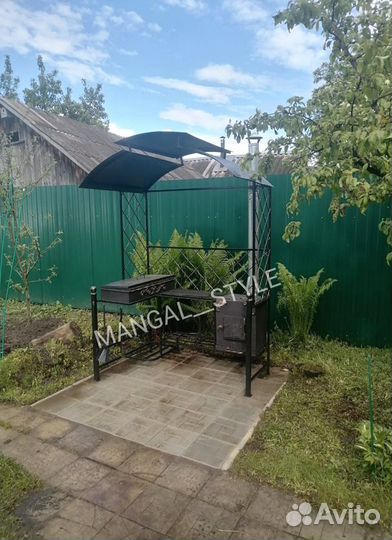 Мангал с крышей