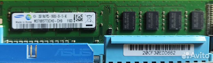 Материнская плата asus, оператива ddr3 4 gb+кулер