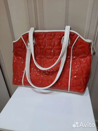 Сумка новая оранж лак Вестфалика