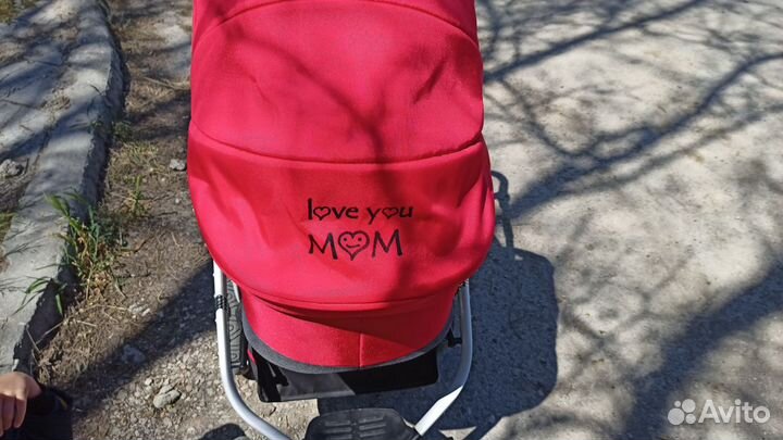 Коляска kinder rich красная бу