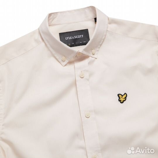 Мужская персиковая базовая рубашка Lyle & Scott